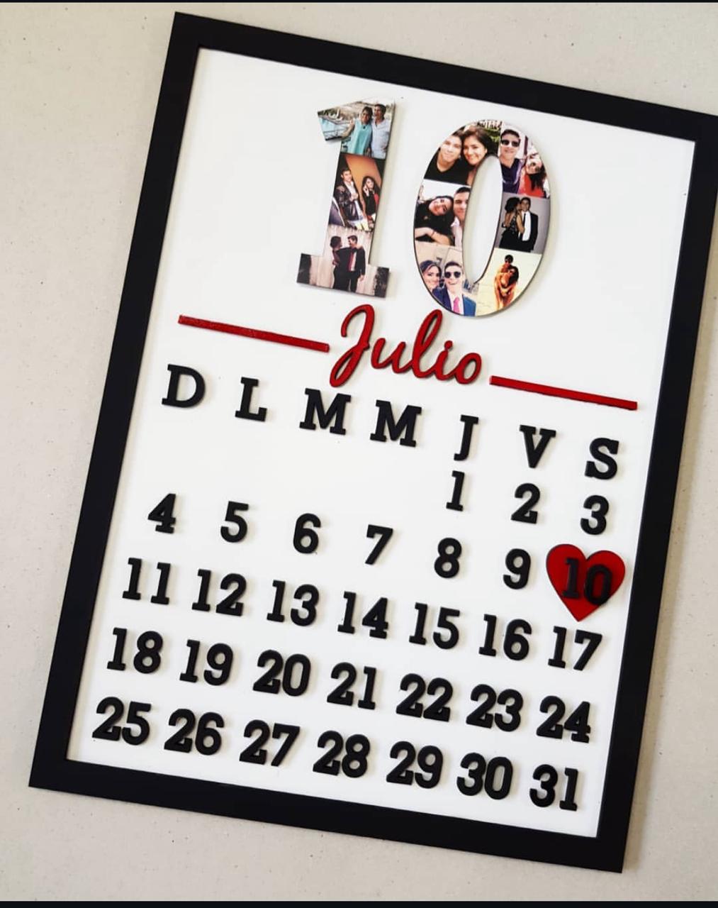 Calendario Madera