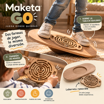 Laberinto de Equilibrio 2 en 1 – Maketa GO Balance